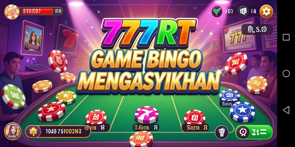 Screenshot gameplay menampilkan momen seru bermain Bingo di 777RT.