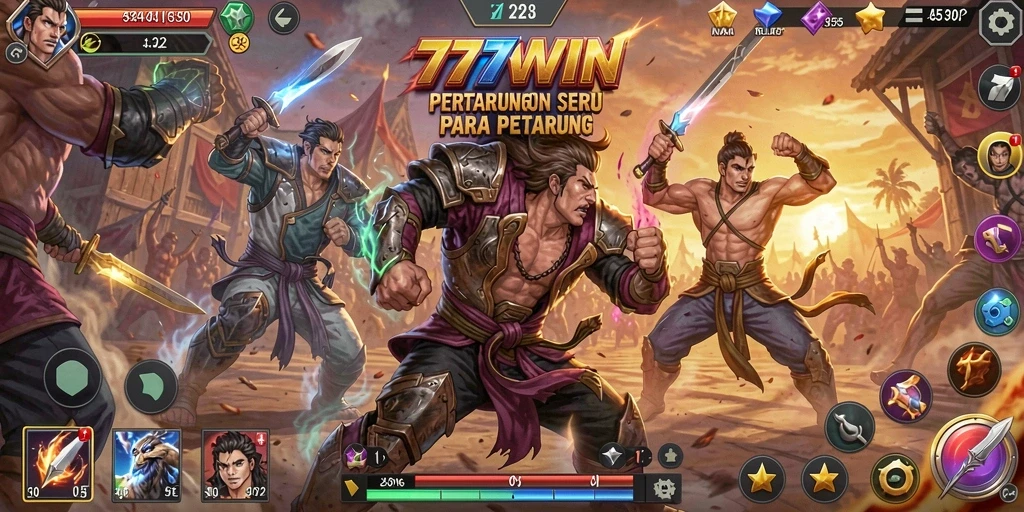 Gameplay seru 777WIN menghadirkan aksi pertarungan yang menegangkan dan mengasyikkan.