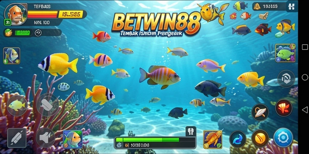 Tampilan gameplay seru dari game Tembak Ikan BETWIN88.