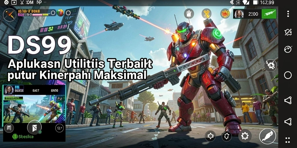 Tampilan antarmuka DS99 yang intuitif dan mudah digunakan.