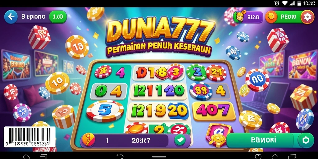 Screenshot gameplay DUNIA777 menampilkan suasana seru bermain Bingo.