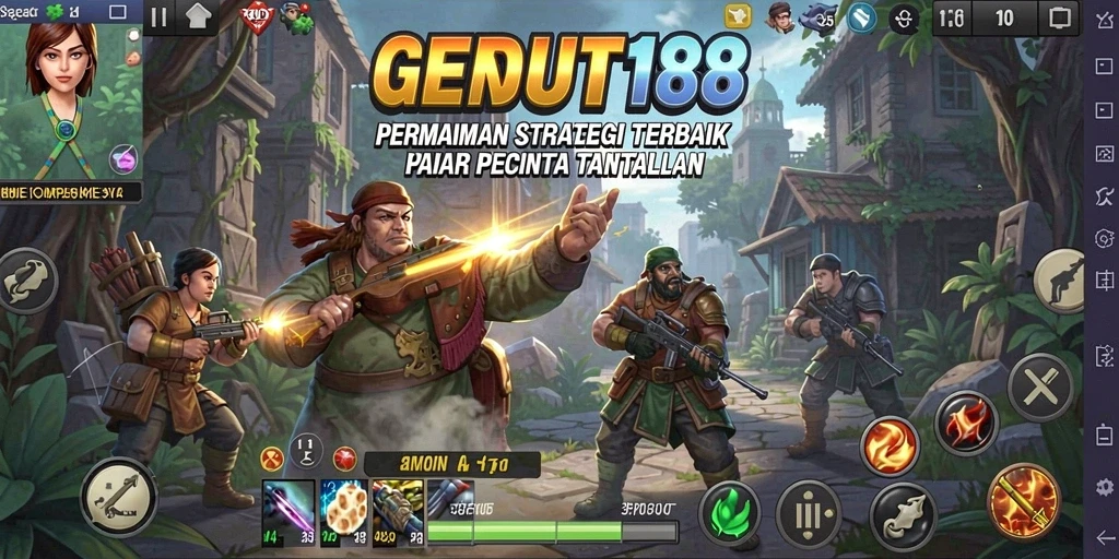 Screenshot gameplay strategis dari GENDUT188 yang mendebarkan.