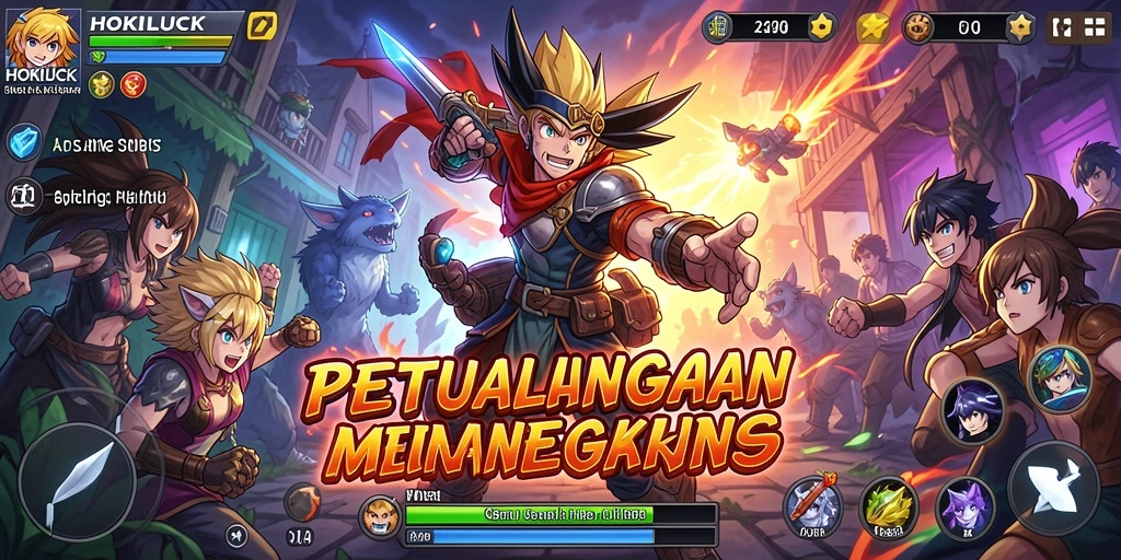 Tampilan gameplay seru dan menarik di HOKILUCK.