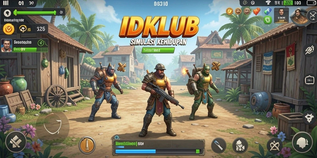 Gameplay menarik dan interaksi sosial dalam IDKLUB.