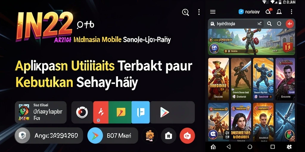Tampilan aplikasi IN22 yang menarik dan fungsional