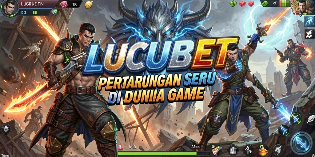 Tampilan menarik dari gameplay LUCUBET dengan karakter bertarung.