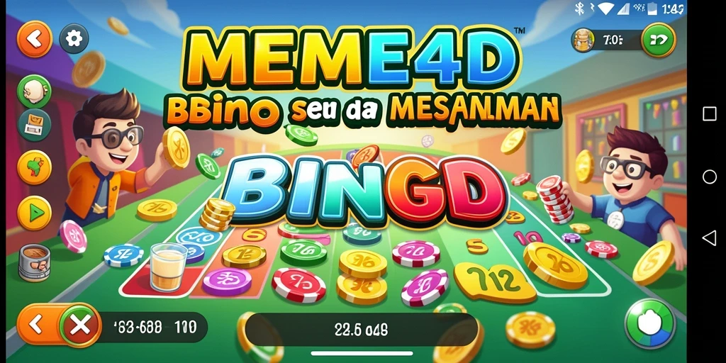 Menampilkan gameplay seru dari MEME4D saat bermain Bingo.
