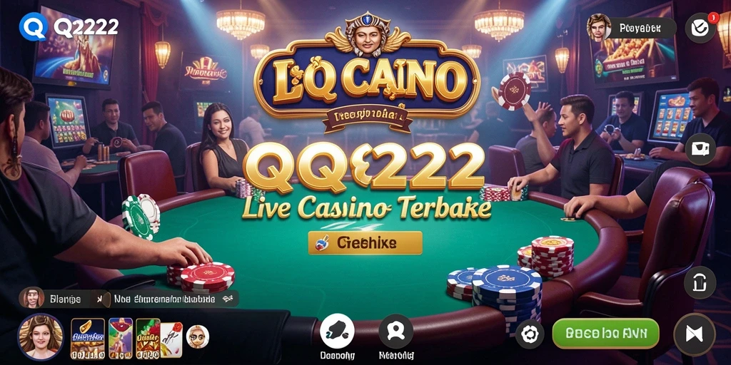 Tampilan gameplay Live Casino yang mendebarkan dan interaktif.