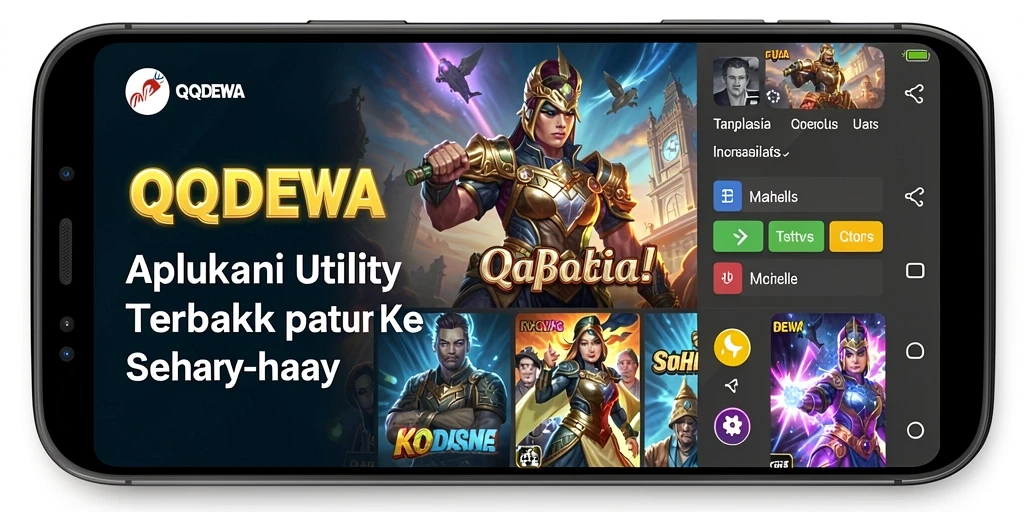 Tampilan utama QQDEWA dengan berbagai fitur utility.