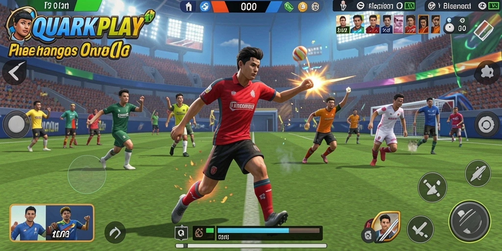Melihat antusiasme pemain dalam pertandingan olahraga seru.