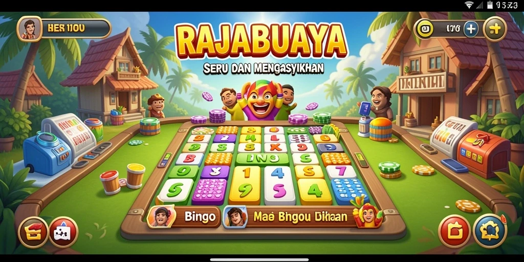 Tampilan seru gameplay Bingo di RAJABUAYA.
