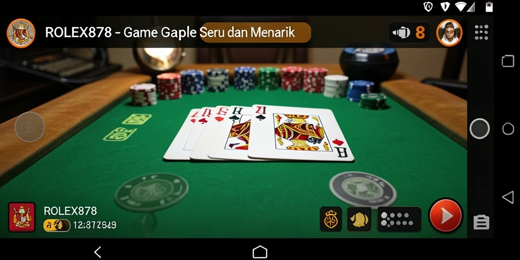 Menampilkan gameplay seru dan interaktif pada game Gaple.