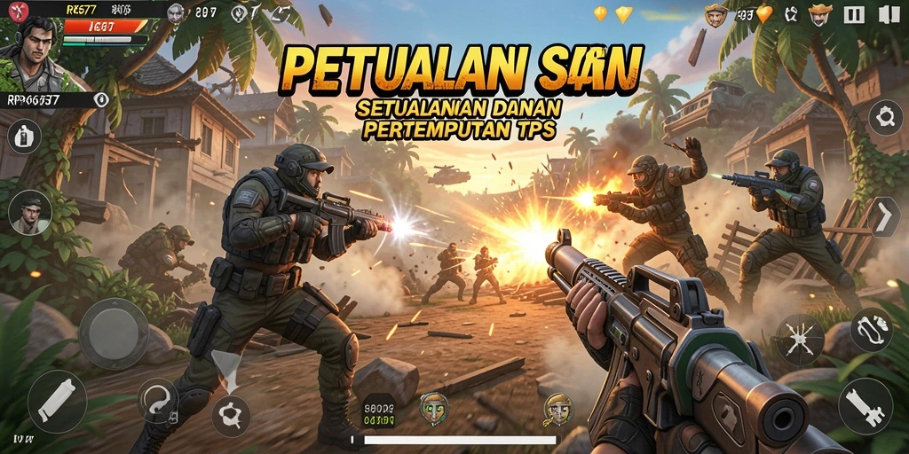 Tampilan gameplay seru dan aksi mendebarkan di RP6677.