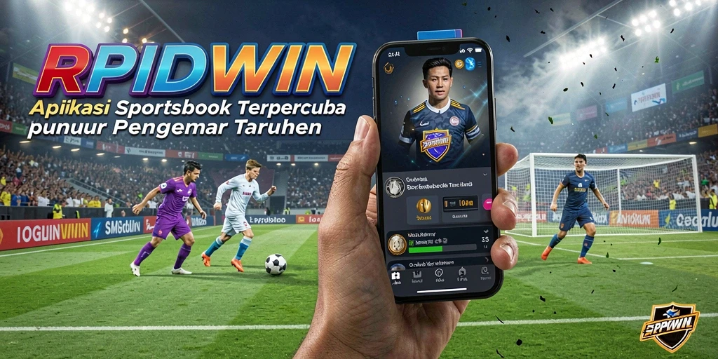 Tampilan utama RPIDWIN dengan fitur taruhan olahraga yang interaktif.