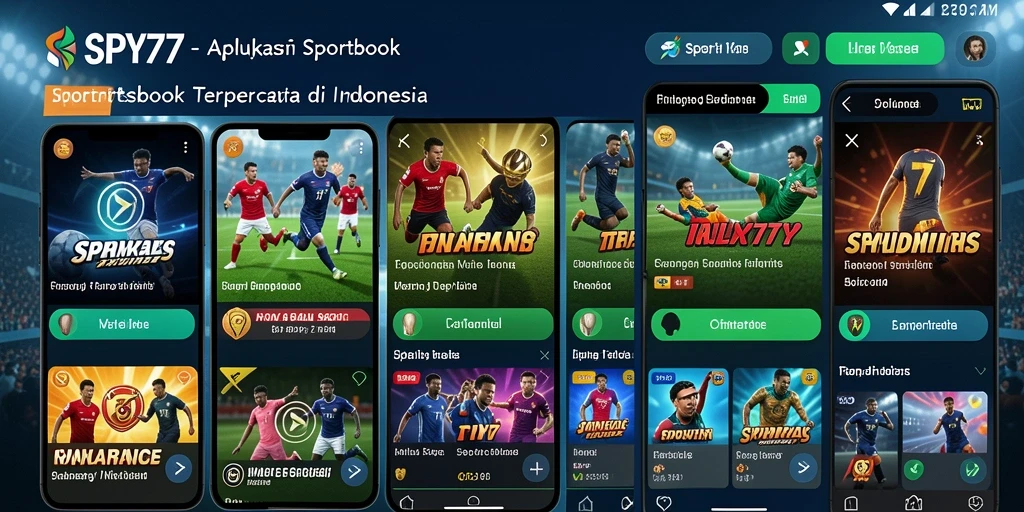 Tangkapan layar gameplay SPY77 yang menunjukkan taruhan olahraga secara langsung.