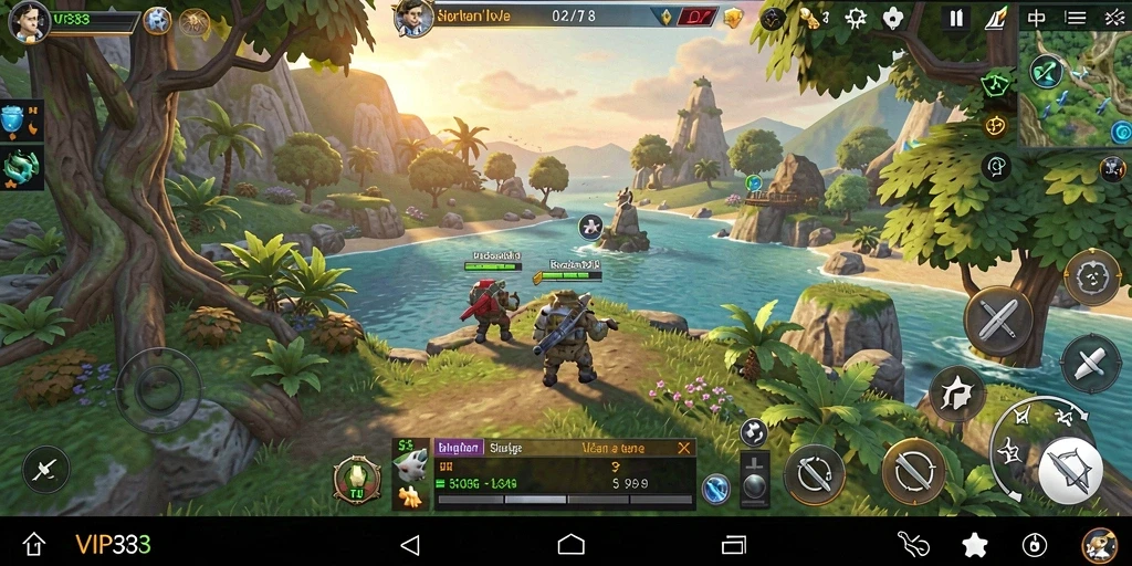 Screenshot gameplay menampilkan petualangan seru di dunia terbuka.