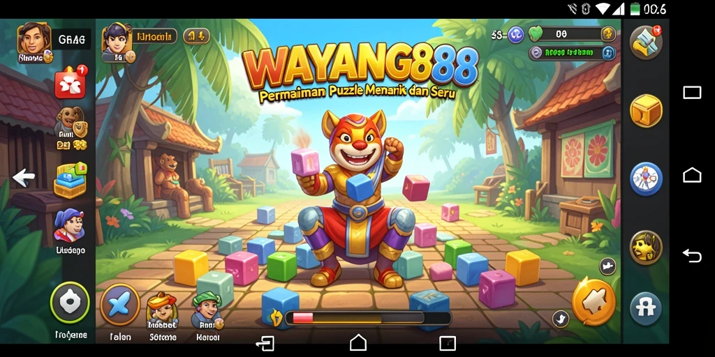 Tampilan gameplay WAYANG88 yang menampilkan teka-teki menarik.