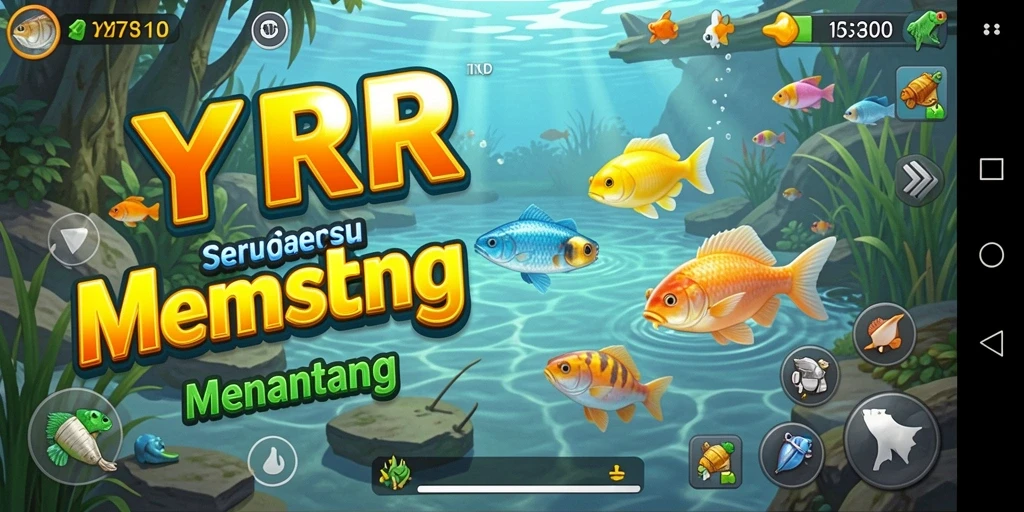 Gameplay menarik di YYRR dengan suasana memancing yang realistis.
