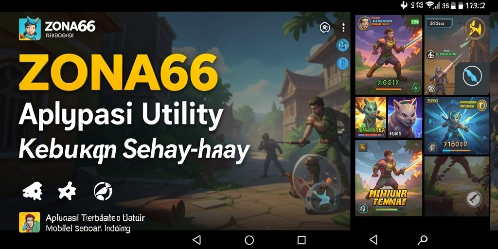 Screenshot utama ZONA66 menampilkan fitur pengelolaan tugas yang intuitif.